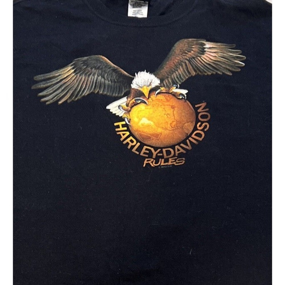 Harley Davidson Black T shirt XL Tee Columbia TN 2012 South of Nashville Rules